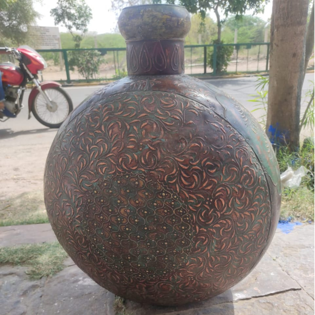 Handcraft Copper Tin Container